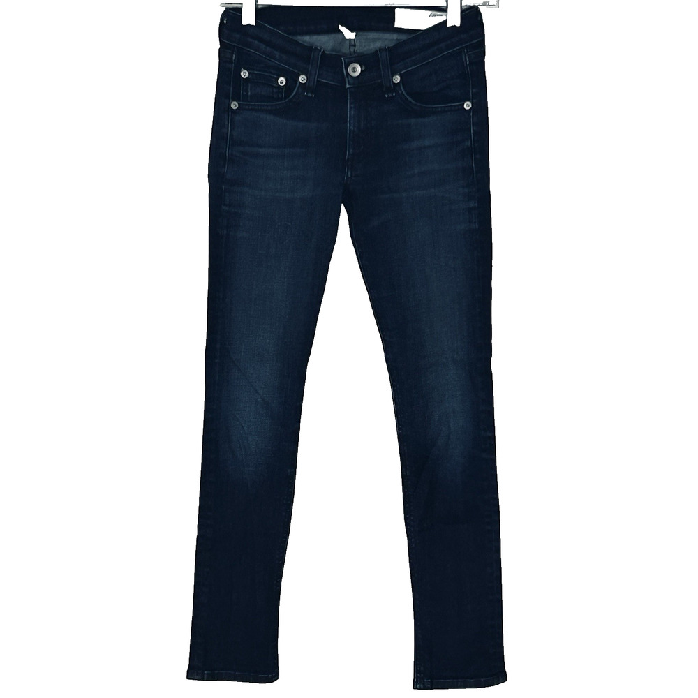 Rag & Bone Ankle Skinny Jeans‎ Size 24 Dark Denim Low Rise Y2K